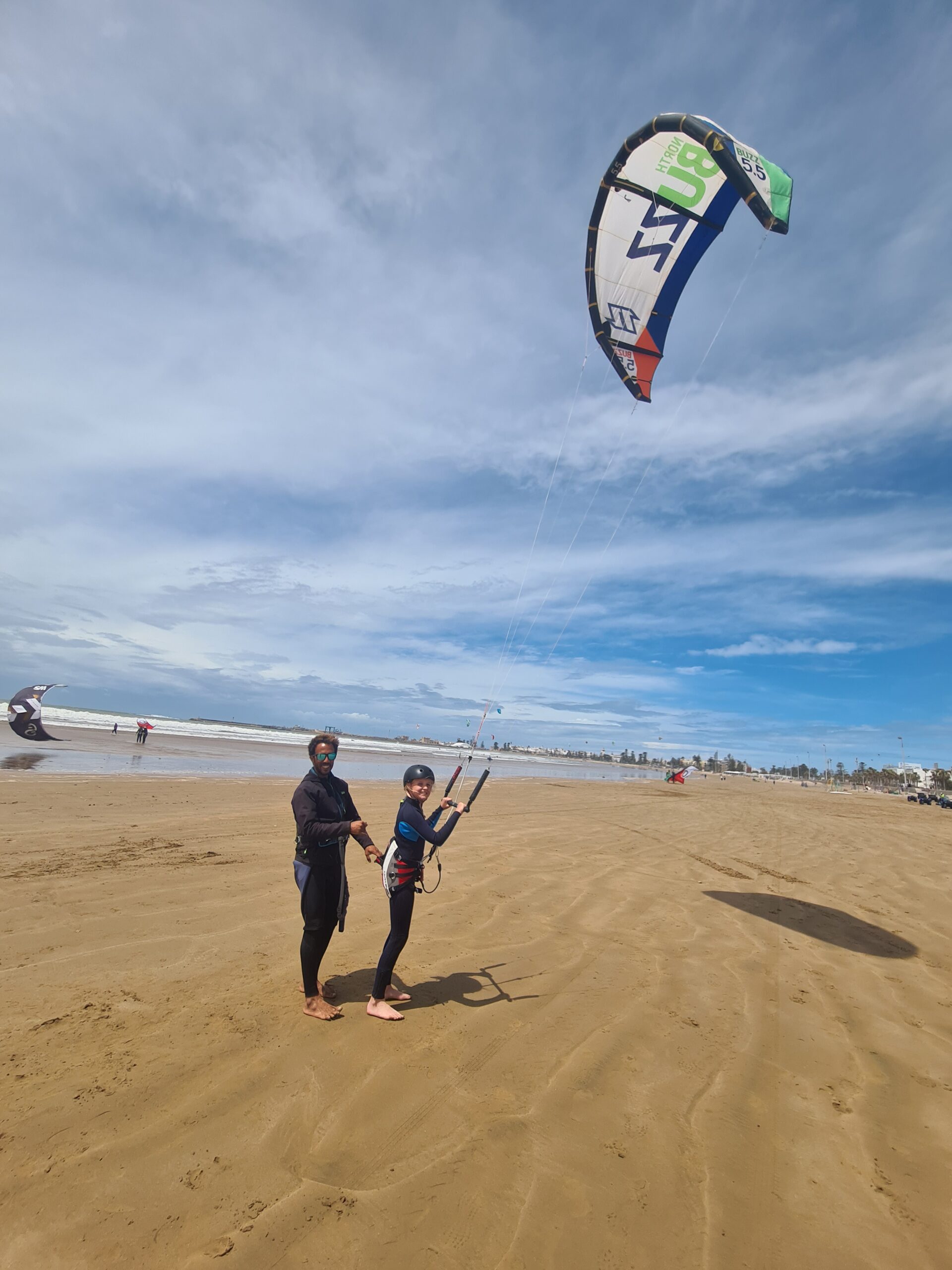 Learn kitesurfing lesson in Essaouira, Morocco with Afus Kite